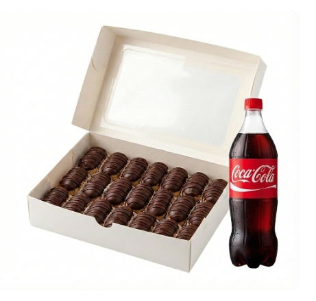 1 kg Çikolatalı Ekler ve Soğuk İçecek Paketi Isparta pasta