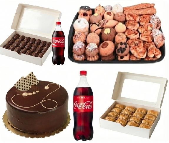 1 kg Ekler Dahil 6-9 Kişilik Menü Isparta pasta