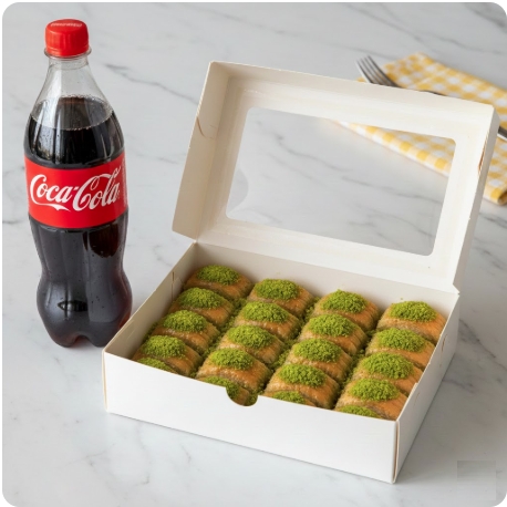 1000 Gr Fıstıklı Baklava 1 Litre Cola Isparta pasta