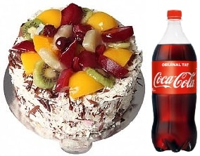 4-6 Kişilik Karışık Meyveli Pasta Taze Isparta pasta