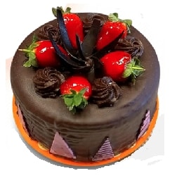 4 kişilik yuvarlak çikolatalı yaş pasta Kaliteli pastane Isparta pasta