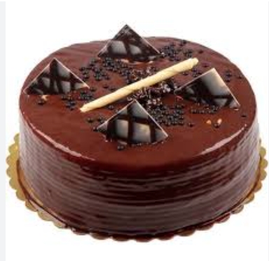 Bitter Çikolata Tadında Sade Yuvarlak Pasta 2-3 Kişilik Isparta pasta