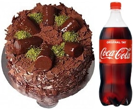 Çikolatalı Muzlu Pasta 1 Litre Cola Isparta pasta