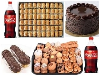 Geleneksel ve Modern Tatlar Bir Arada Baklava ve Pasta Karma Paketi Isparta pasta