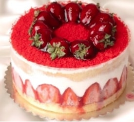 Günlük Hazırlanan Çilekli Mois Yaş Pasta Isparta pasta