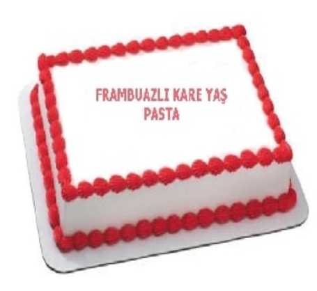 Lezzetli Frambuaz Aromalı 60 Kişilik Yaş Pasta Isparta pasta