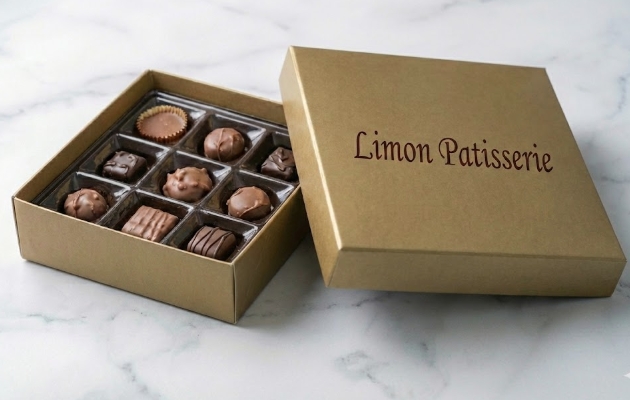 Özel Hediye Kutulu 350 Gr El Yapımı Çikolata Doğal ve Eşsiz Lezzet Isparta pasta