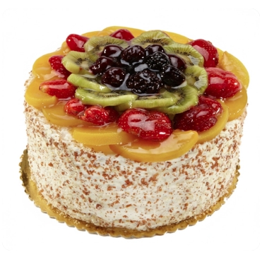 Pastane firmamızdan 4 kişilik karışık mevsim meyveli yaş pasta Isparta pasta