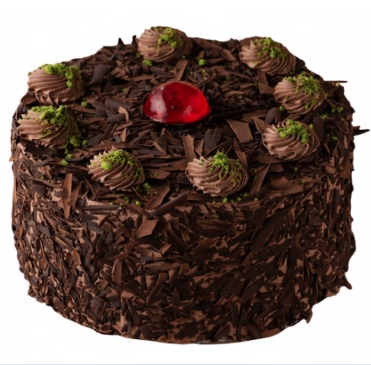 Yuvarlak 4 kişilik sade çikolatalı yaş pasta Isparta pasta